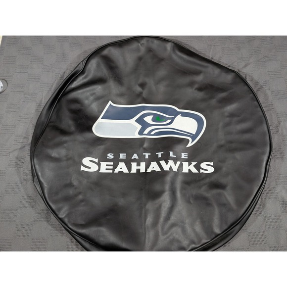 NFL Other - Seattle Seahawks NFL Spare Tire Cover Black Vinyl SUV Jeep 29 Inch - NWOT